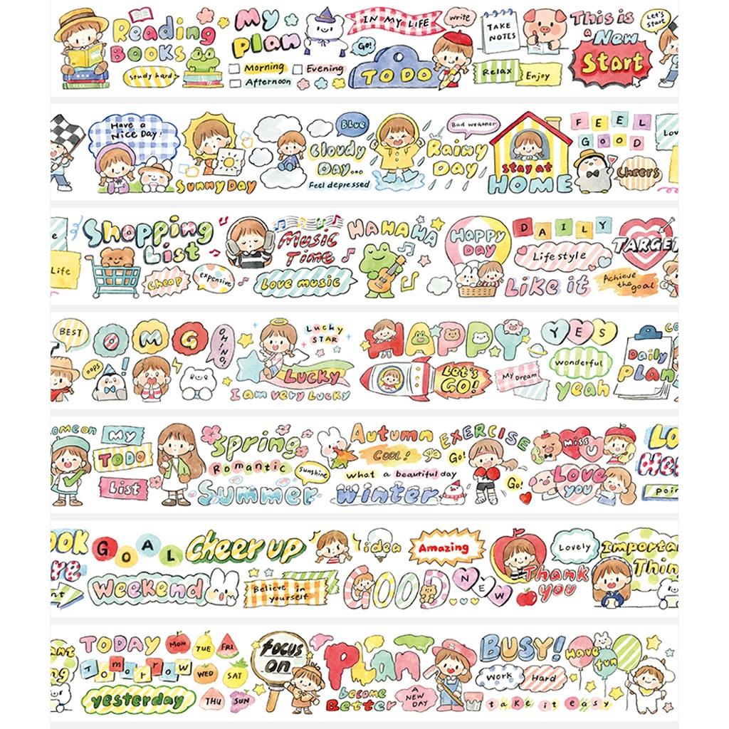 

Molinta English Washi Sampler