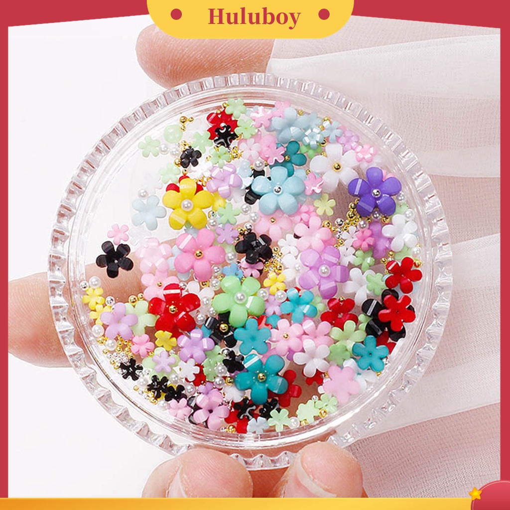 Huluboy Huluboy♡ Ornamen Bunga 3D Bahan Resin Untuk Dekorasi Nail Art