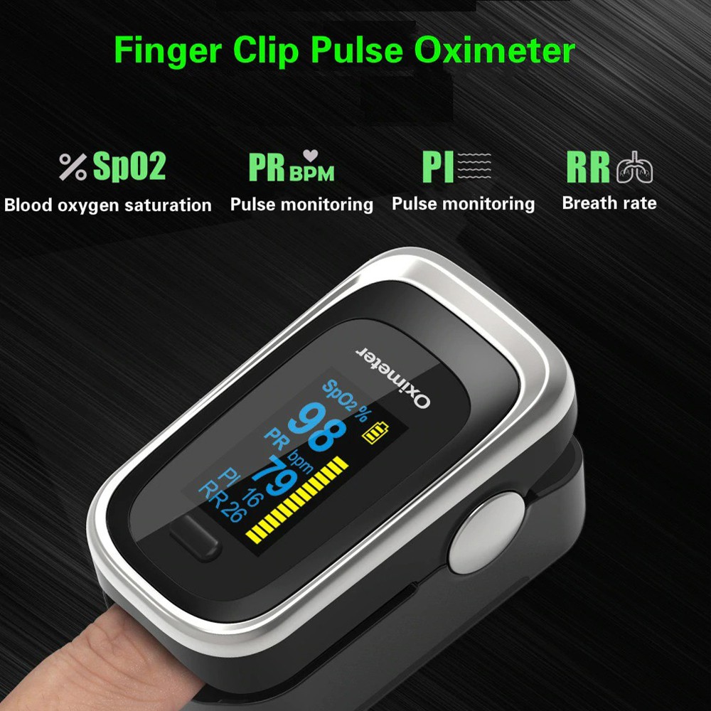 BAYAR DI TEMPAT Alat Pengukur Detak Jantung Fingertip Pulse Oximeter Sleep Monitor