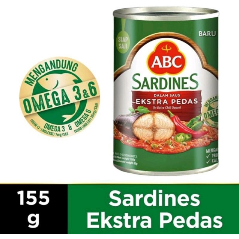 

ABC Sarden Saus Cabai 155g