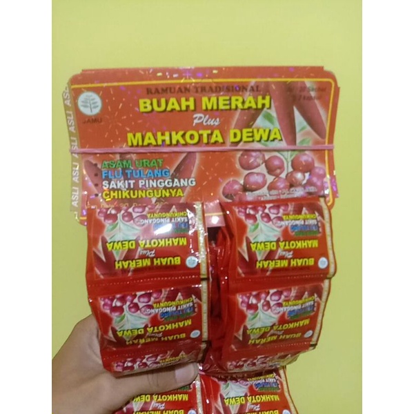 

BUAH MERAH plus MAHKOTA DEWA kapsul