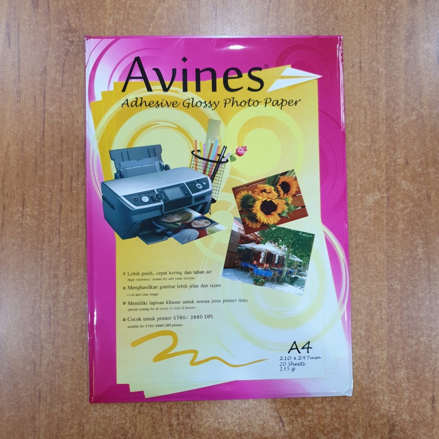 

Kertas Foto Sticker Avines 135G