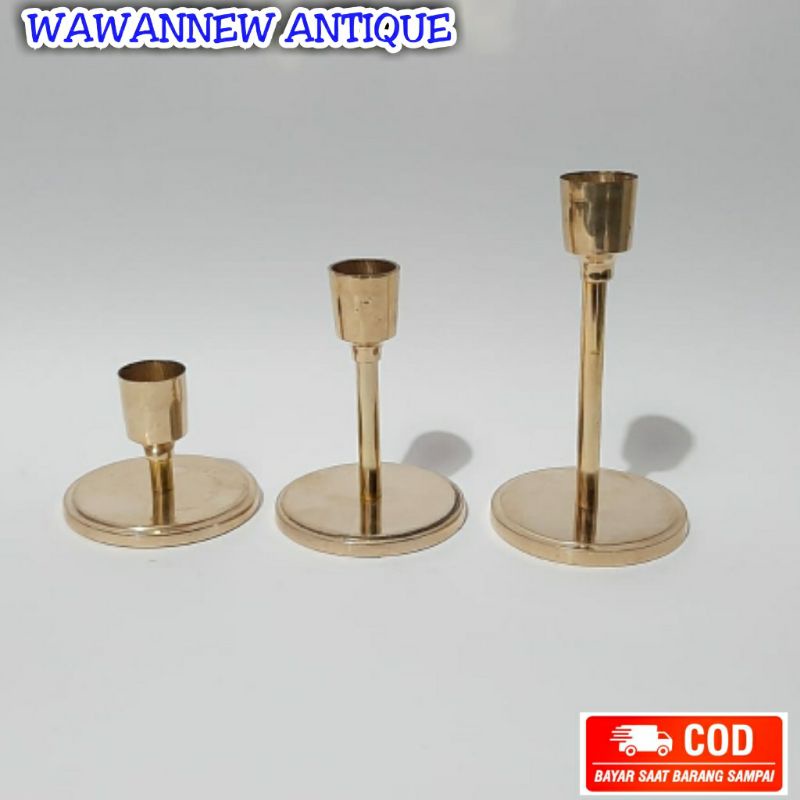 TERMURAH Tempat Lilin Aromaterapi Kuningan Antik / Candle Holder 10cm