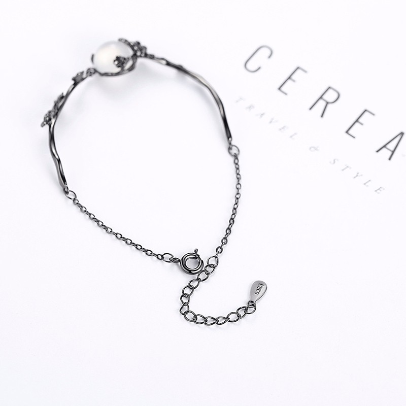 gelang perak 925 asli untuk wanita Perhiasan Fashion mata ajaibgelang tangan perempuan