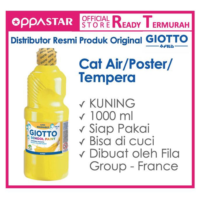 

Giotto School Paint 1000 ml Primary Yellow