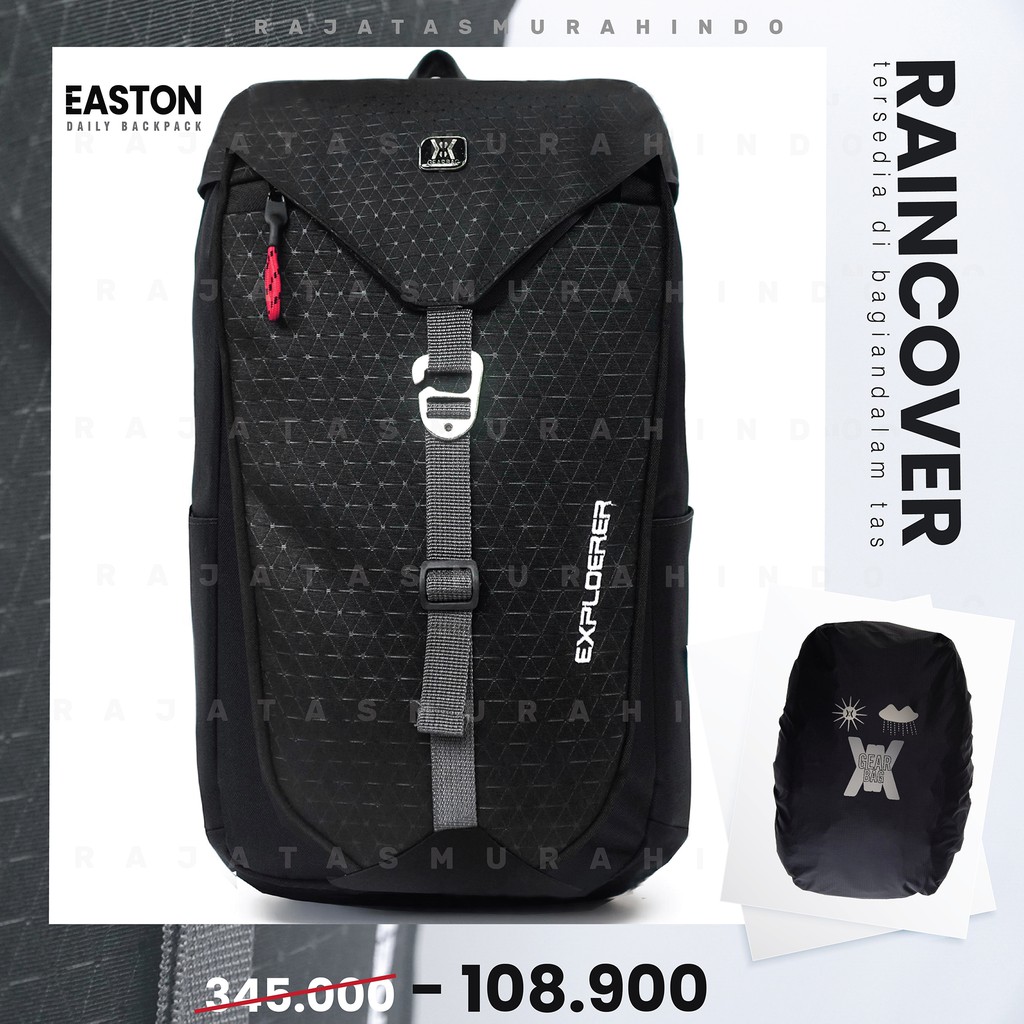 Tas Ransel Outdoor Pria Gear Bag 13117 - EASTON Daily Backpack Laptop Backpack + FREE Raincover