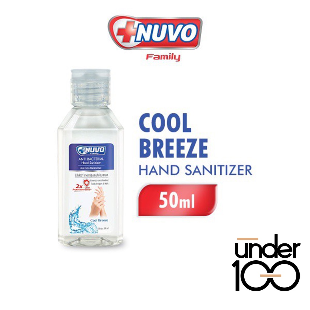 ❤ Under100 ❤ Nuvo Family Hand Sanitizer 50 | 85 ml Anti Bakteri  Extra Moisturizer Pelembab