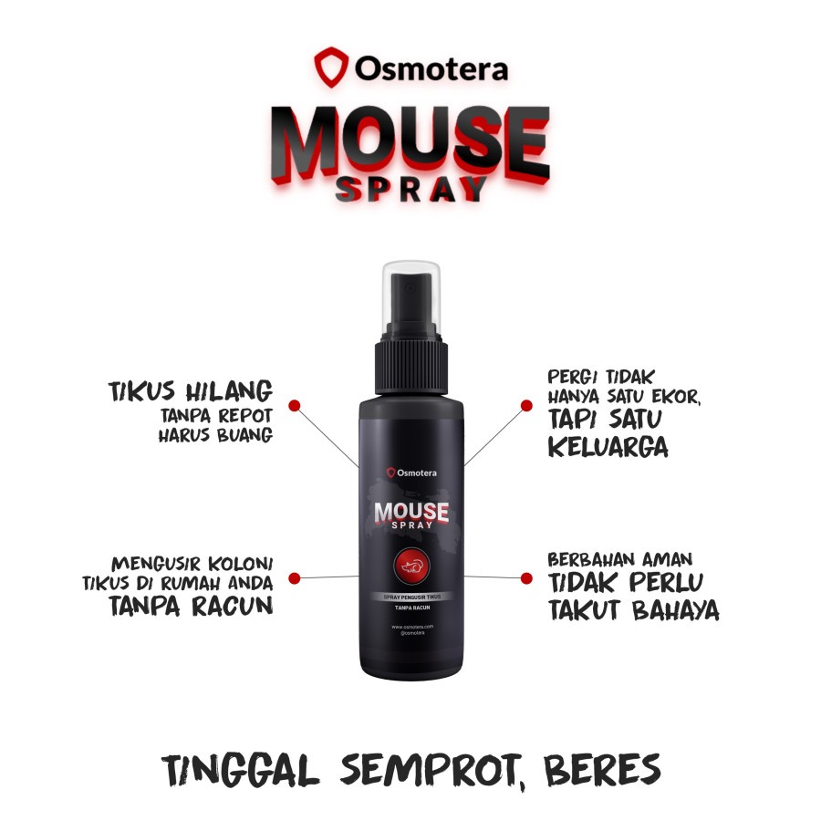 Usir Tikus Osmotera Mouse Spray - Spray Pengusir Tikus Pembasmi Tikus Pembunuh Tikus Tanpa Racun