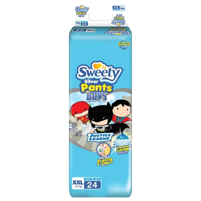 SWEETY SILVER PANTS BOYS XXL24  SWEETY SILVER PANTS GIRLS XXL24 - BOYS XXL24