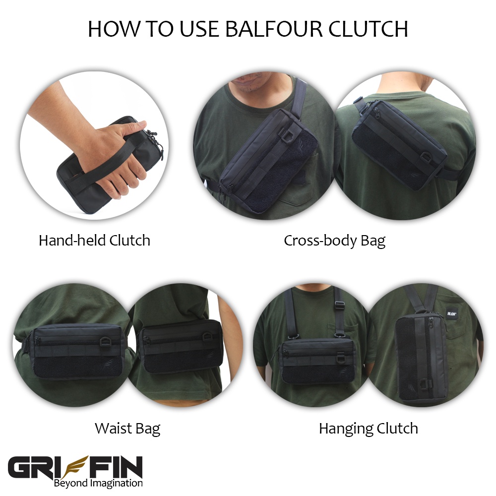 Clutch Pria Tactical Balfour Griffin Waistbag Slingbag Pouch Pria