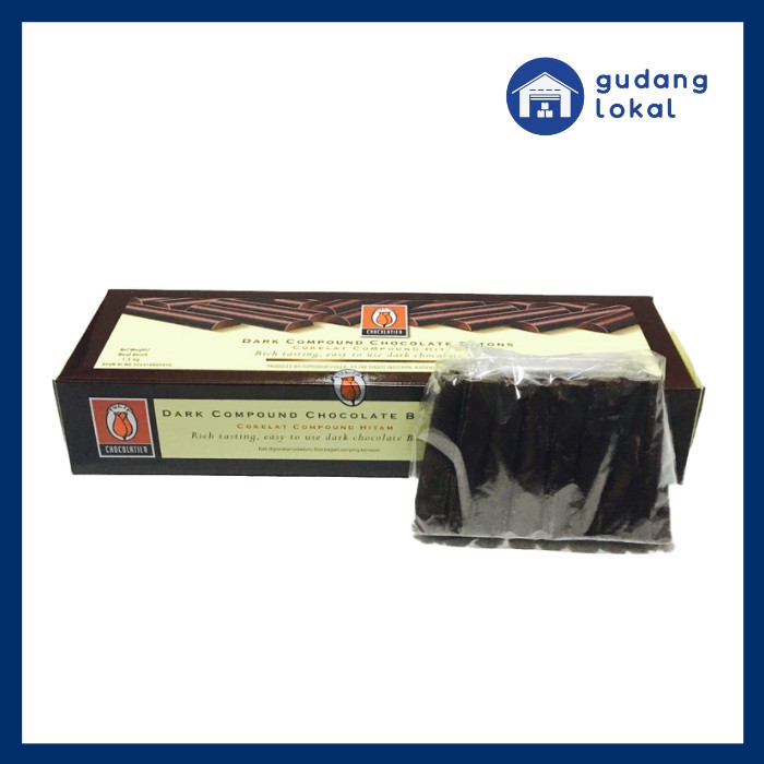 

Tulip - Dark Chocolate Compound Batons - Stik Stick Coklat Batangan - 500Gr