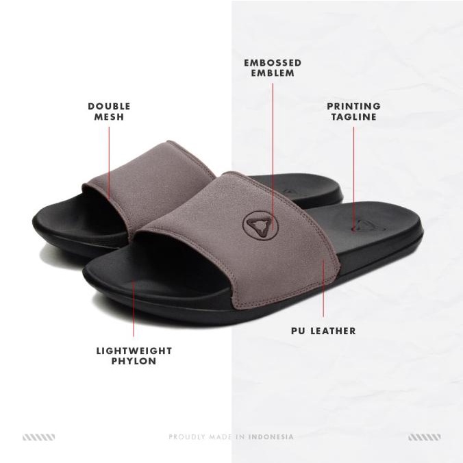 Sun Casual - Sandal Pria - Sejour Grey / Black