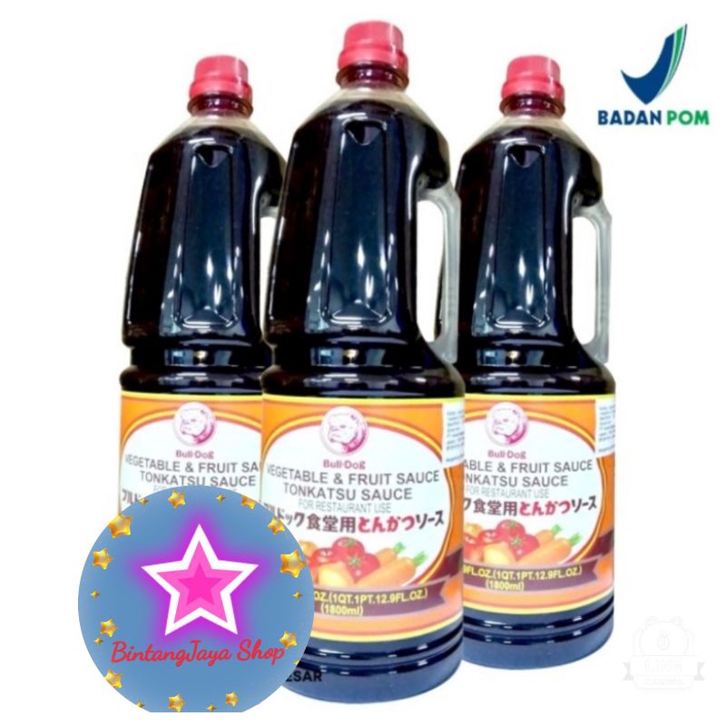 

bulldog vegetable fruit Sauce 1.8liter/saus tonkatsu 1.8liter /