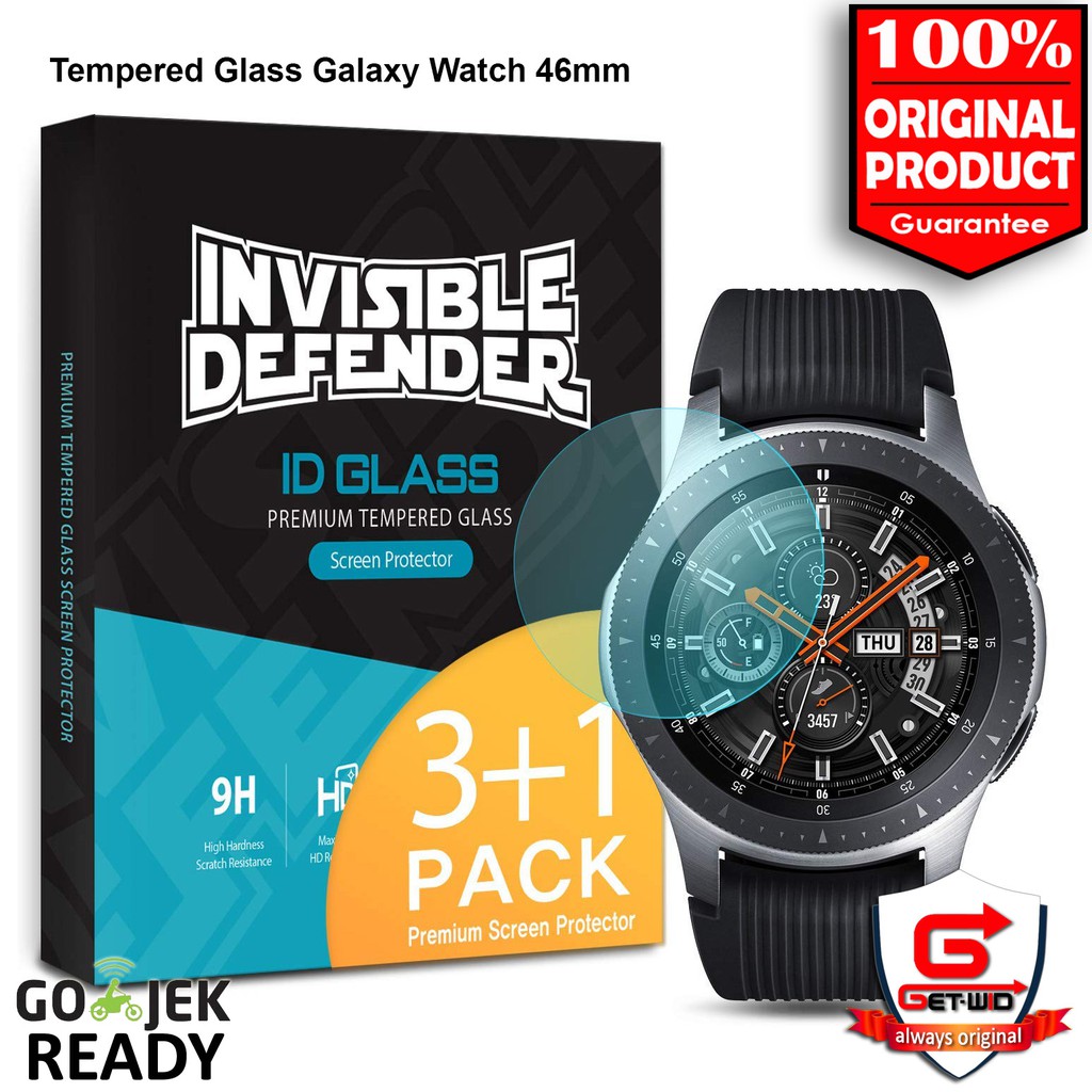 BACA SAMSUNG GALAXY GEAR Tempered Glass Galaxy Watch 46mm Gear S3 Ringke ID Glass Anti Gores  TG pelindung anti gores antigores layar kaca film jam tangan tempered glass temperedglass screen guard Protector Protective Scratch Explosion proof shatter watch