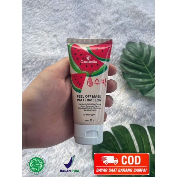MASKER SEMANGKA CASABELLA FREE SPATULA/PEEL OFF MASK CASABELLA MASKER