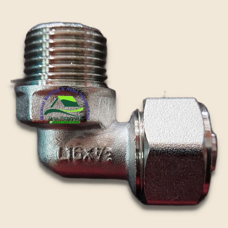 WESTPEX L16X½M Cooper WESTPEX Sambungan Knee Drat Luar ½ Kuningan