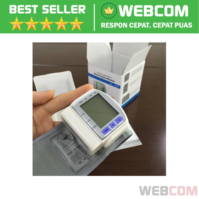 Alat Tes Tekanan Darah LCD Digital Gelang Tensi Memory Tensimeter