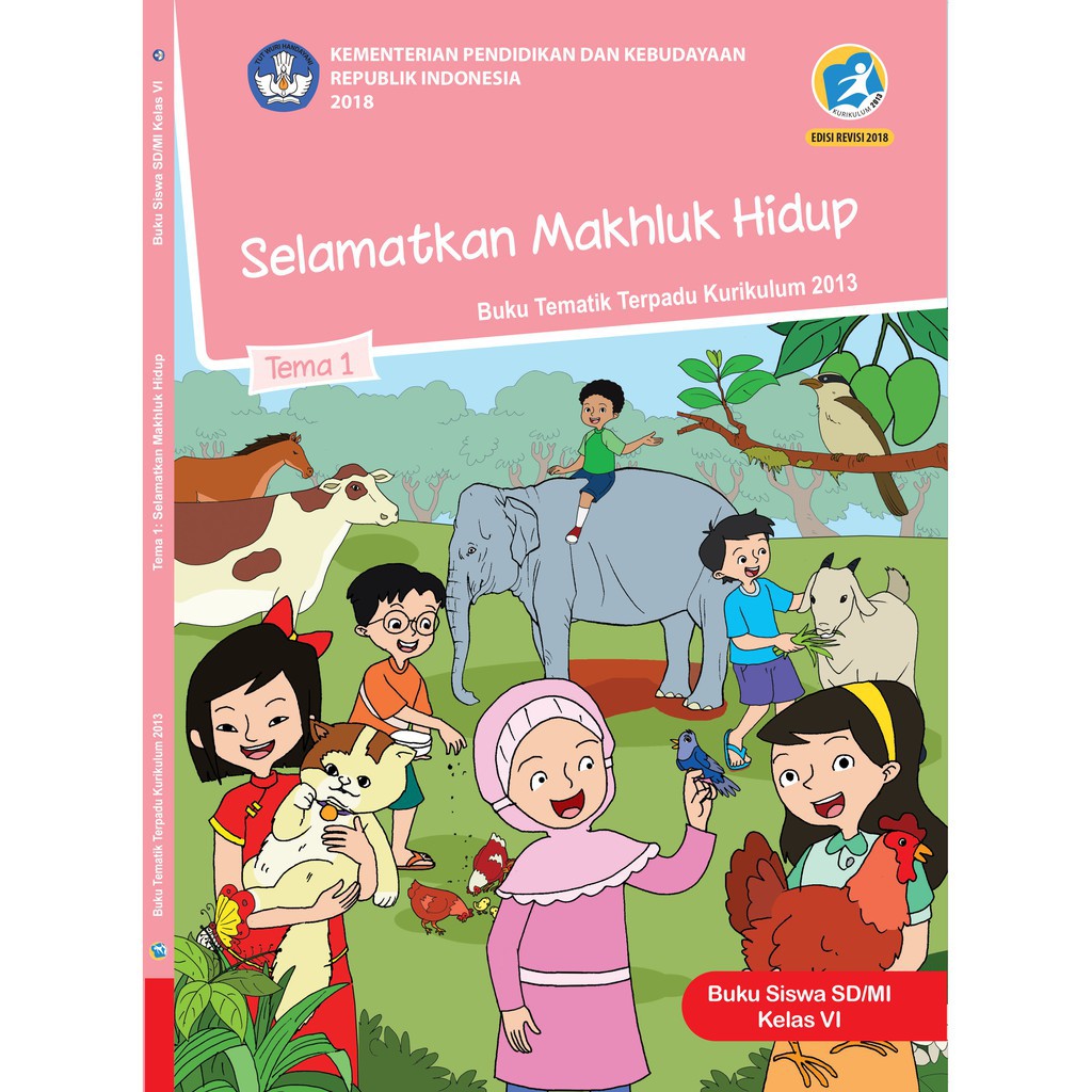  Buku  Tematik SD Kelas  6 Tema  1  Selamatkan Makhluk Hidup 