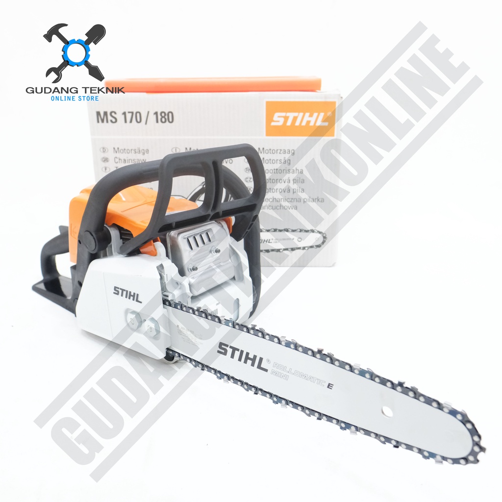 Chainsaw STIHL MS170/MS180 14&quot; 16&quot; 2Tak / Mesin Gergaji Kayu Chainsaw STIHL MS170 14 Inch MS180 16 inch