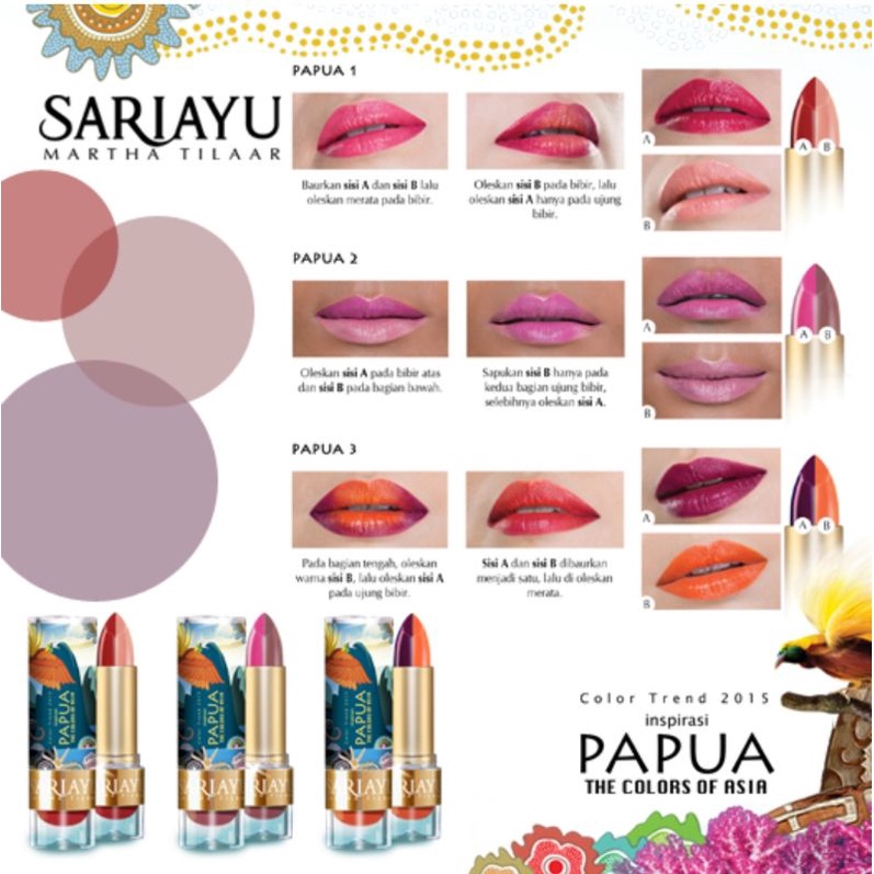 Sariayu Martha Tilaar Color Lipstik Inspirasi Papua