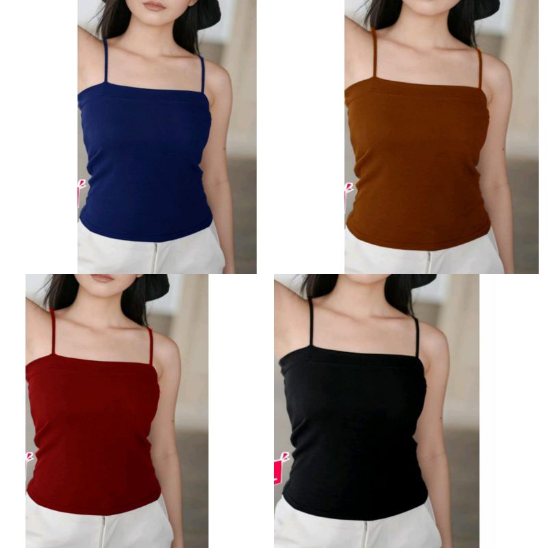 TANKTOP KOREA SQUARE NECK - TANKTOP SUPER SOFT