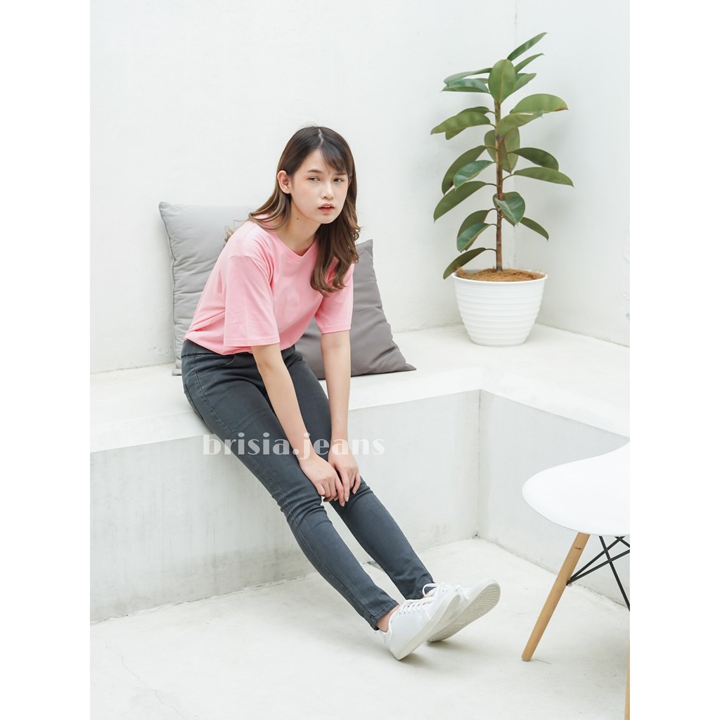 [SIZE 28-42] LEONY Legging Jeans - Grey / Bigsize Legging Jeans