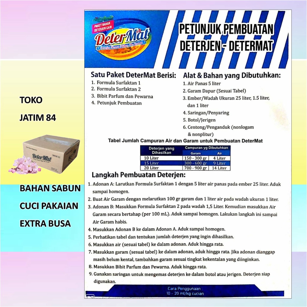 Determat Paket Deterjen Cair Laundry 20Liter Detergent Hemat Sabun Pembersih Perawatan Pakaian orchidbrand orchidbrandshopping orchidbrandjambi orchidbrands orchidbrandagenjambi determatekstrabusa deterjencair deterjencairmurah deterjencairlaundry