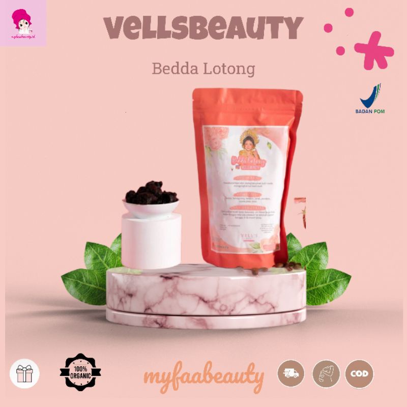 LULUR BEDDA LOTONG BY VELLS BEAUTY ORI 100%