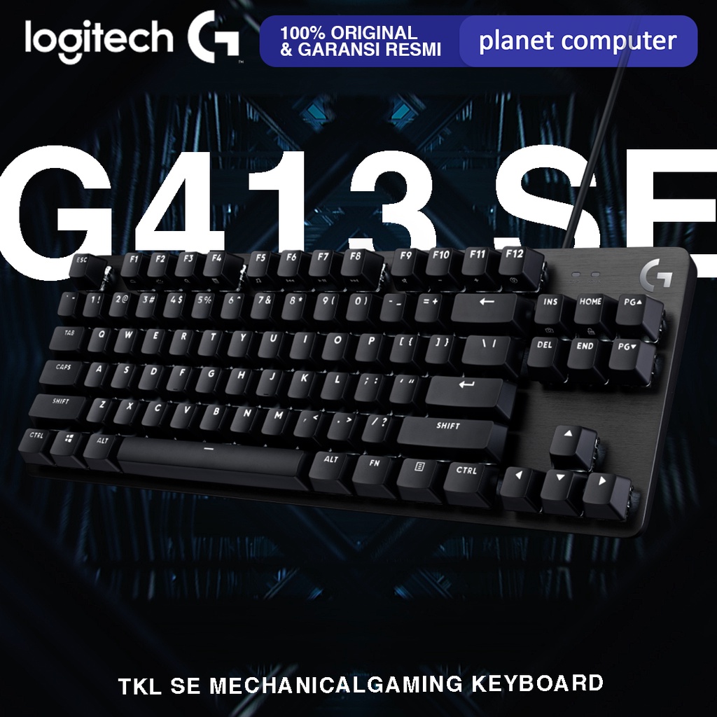 LOGITECH G413 SE MECHANICAL GAMING KEYBOARD WITH PBT KEYCAPS ORIGINAL