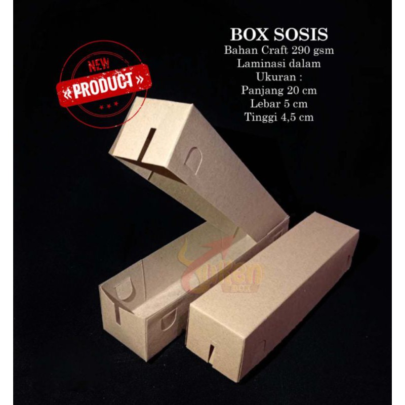 

paperbox sosis kotak sosis box sate kotak sate box hotang