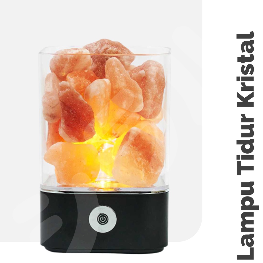 Lampu Tidur LED Crystal Salt Lamp of Himalaya Lava Lamp Garam Kristal Himalaya