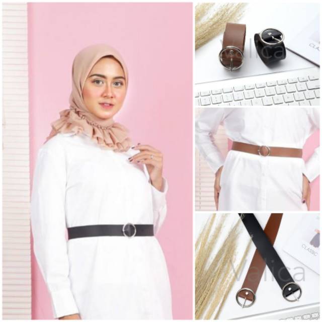 Sabuk Kulit Sintetis - belt fashion wanita