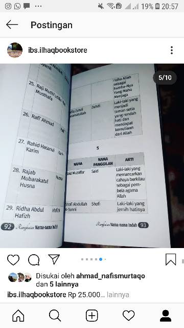 RANGKAIAN NAMA NAMA INDAH