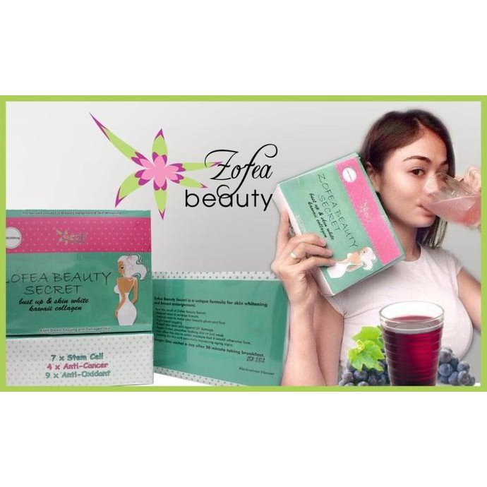 Berkualitas Zofea Beauty Original- Anti Oksidan Kanker Perawat Kulit Dan Payudarai Diskon