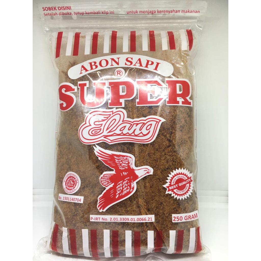 

Ay00! Abon Sapi Super Cap ELANG 250g Boyolali - Abon Sapi Super Cap Elang Spesial Semarang