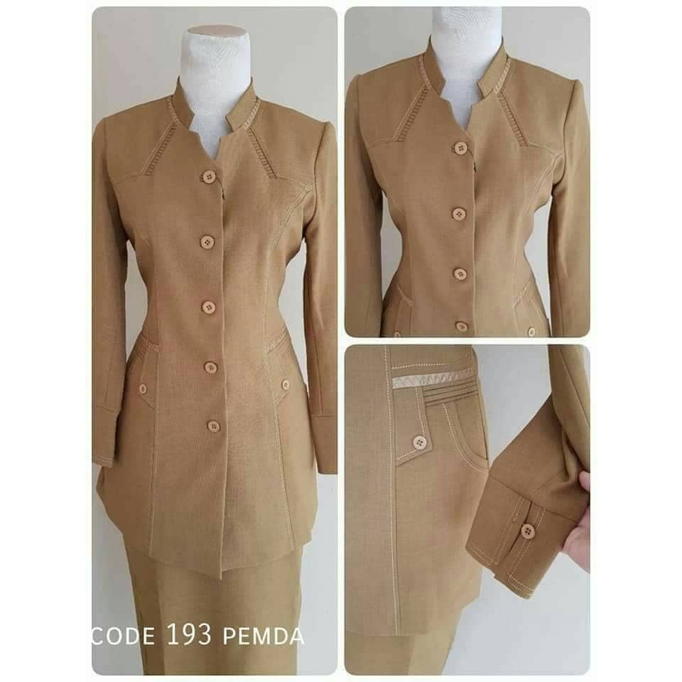 RESTOK BAJU BLAZER SERAGAM PNS CDE 934 PEMDA SHANGHAI GURU KANTOR