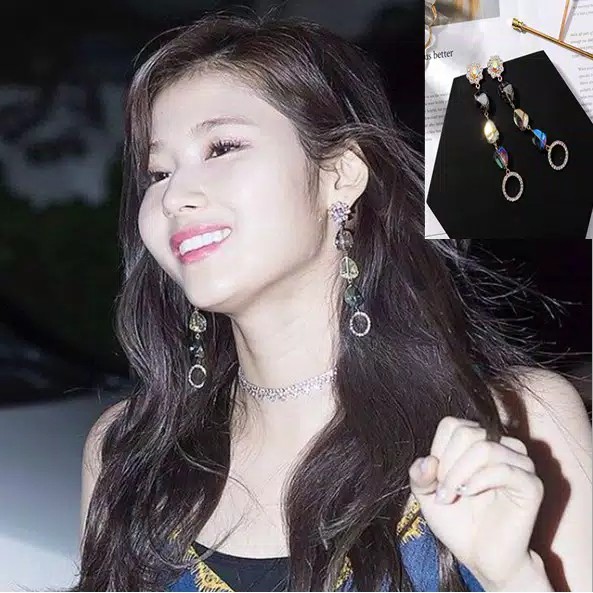 TEE0484 - Sepasasang Anting TUSUK Tindik Wanita Kpop Drama Korea Twice