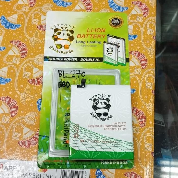 baterai lenovo BL270 k6 note k8 note k8 plus k8+ battery battle 6000ma