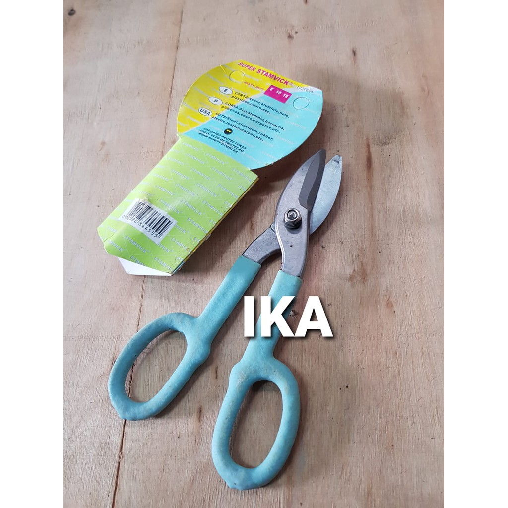 Tang Potong Kawat Baja Ringan-Gunting Plat Seng 8 Inci 10 Inch STAMVICK l Tinman Snip /gunting seng