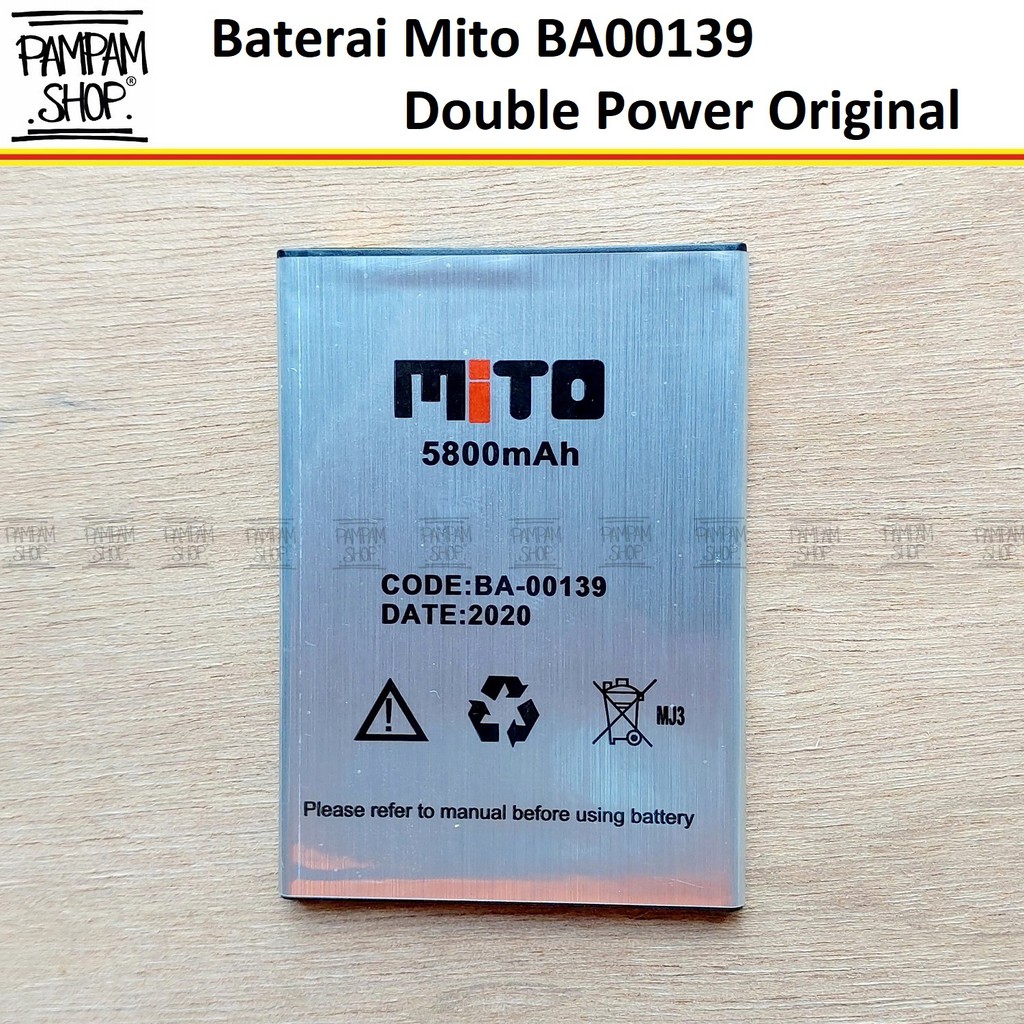 Baterai Mito Fantasy Y1 BA-00139 BA00139 Original Double Power Battery Batre Batrai HP