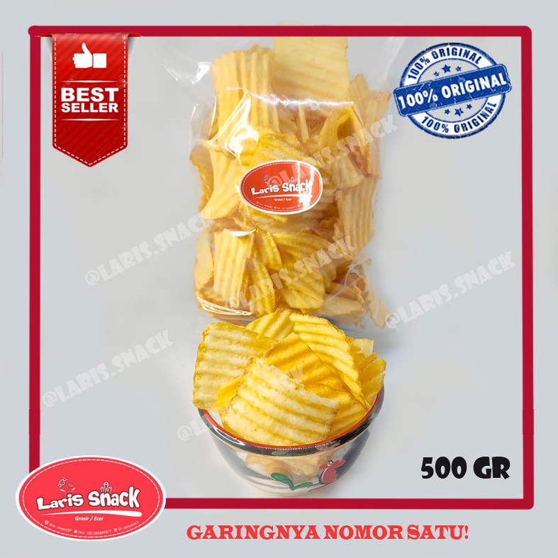 

Keripik Singkong Keju Chips Tes Kiloan Curah 500 Gram