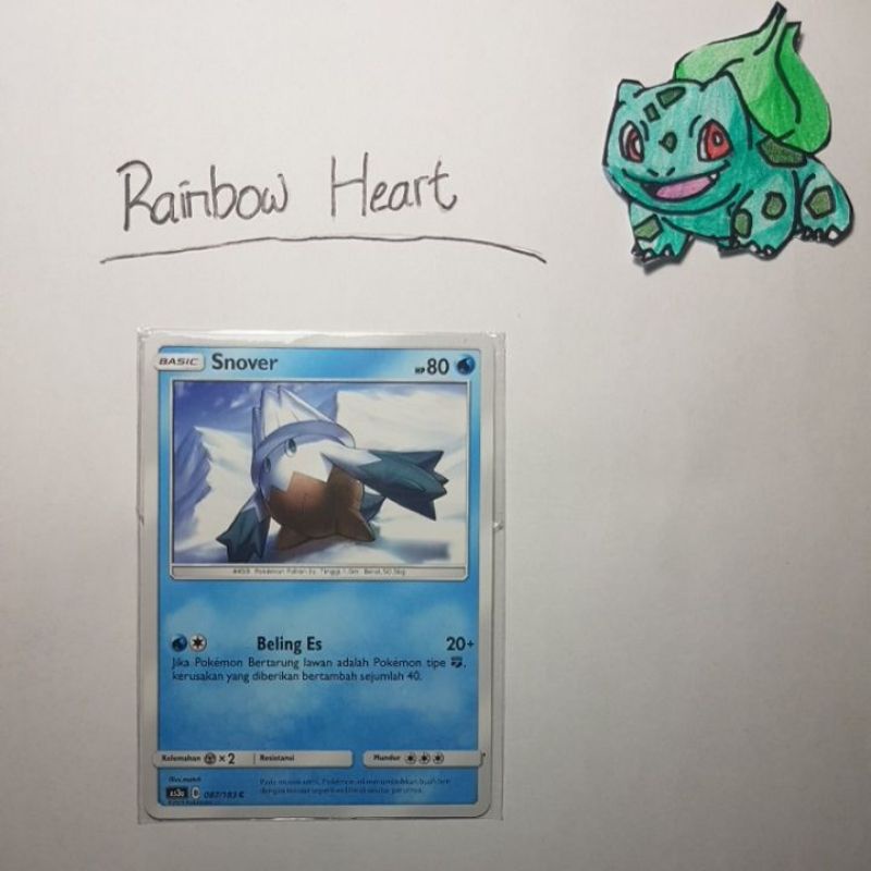 Kartu Pokemon TCG Indonesia Snover AS3a 087