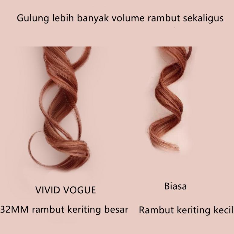 ↴ Magic Curler VIVID VOGUE Catokan Curly Automatic 32mm Curly Rambut Hair Curler 3rd Generation に