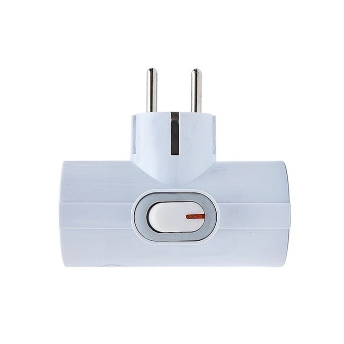 Steker Colokan Listrik 3 Lubang Kenmaster Plug Adaptor + Switch 006