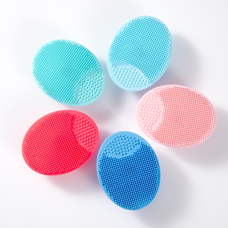 Sikat pembersih wajah/Sikat sampo bayi/Sikat Wajah Pembersih Komedo Silicone Sikat Pembersih Muka Facial Pad/Sikat silikon  L222