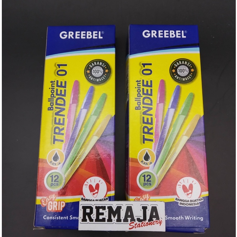 

Bolpoin / Pen Greebel Trendee 01/02 Per Pack