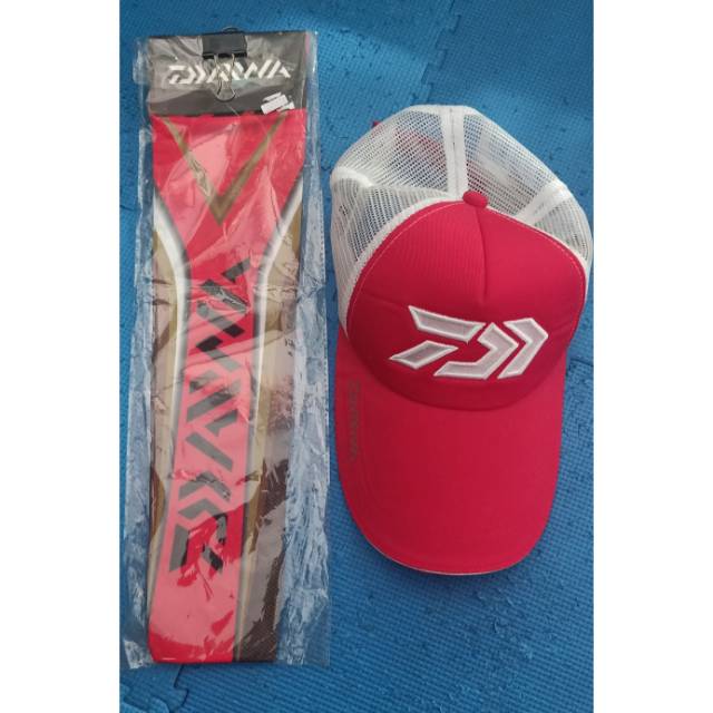 Topi dan Arm slevee daiwa ori