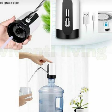 Pompa Galon Elektrik Air USB Rechargerable Smart Wireless Pumping Unit