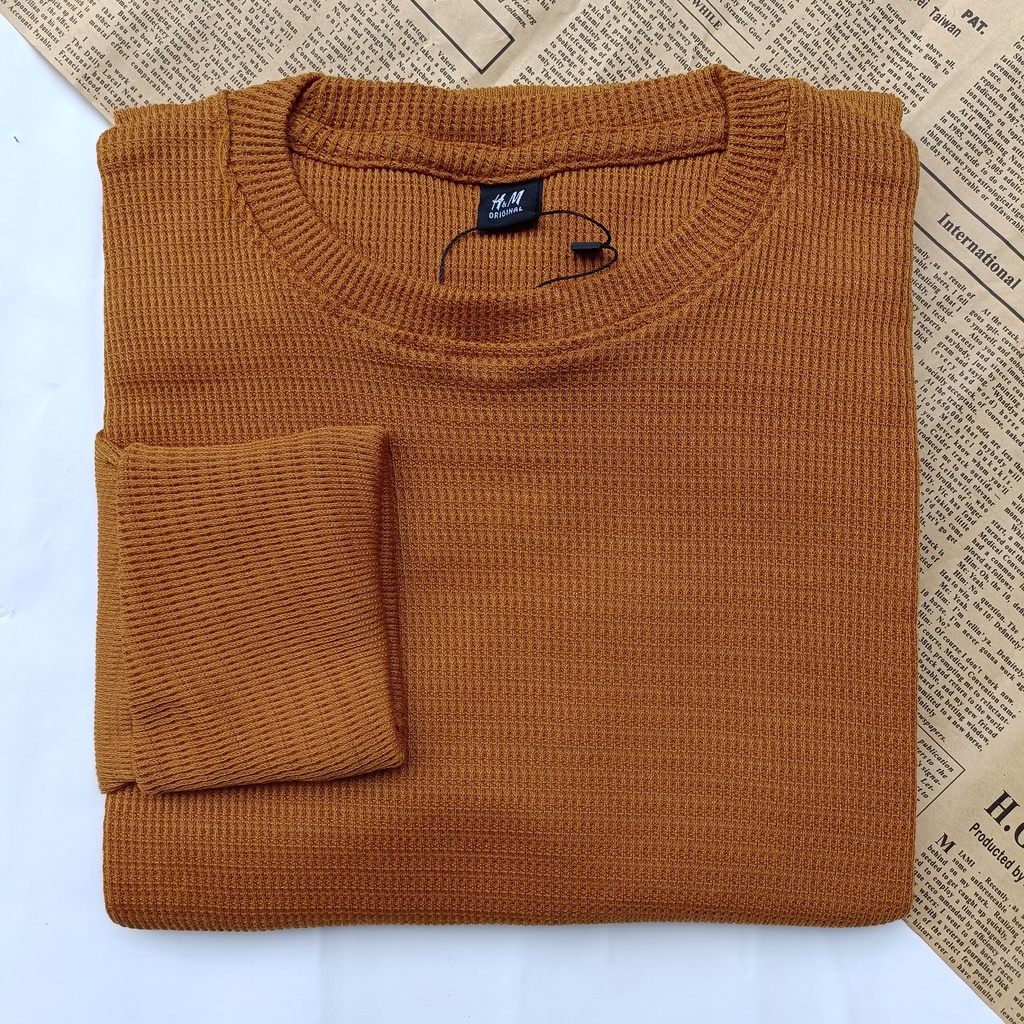 PART II Kaos Rib Premium / Kaos Grosir / Kaos Rib Premium Tebal / Kaos Lengan Panjang Termurah-Kubus WAFER