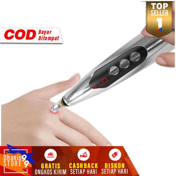 Alat Akupuntur Elektrik Magnetic Therapy Pen Massager 9 Gears